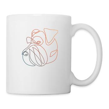 SCNAUZER LINIE - Tasse - Weiß - Rechts