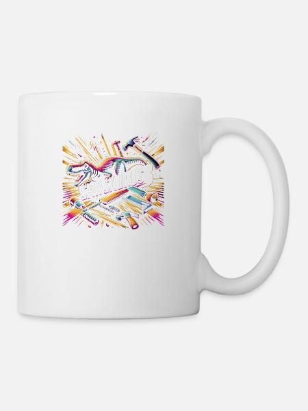 Sawsaurus 7 - Tasse - Weiß