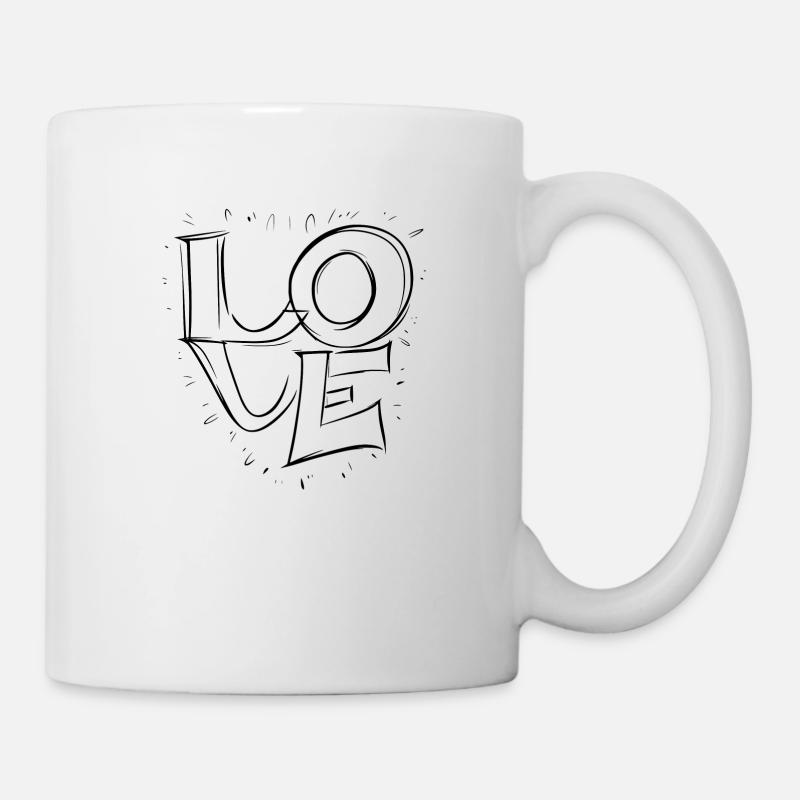 Amour - Love Black - Mug - white