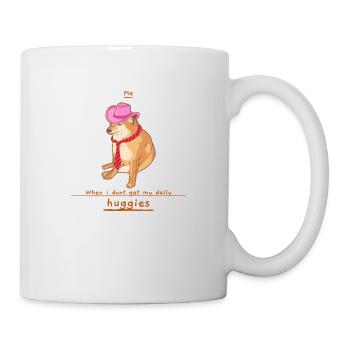 Brauche Umarmungen! - Tasse - Weiß - Rechts