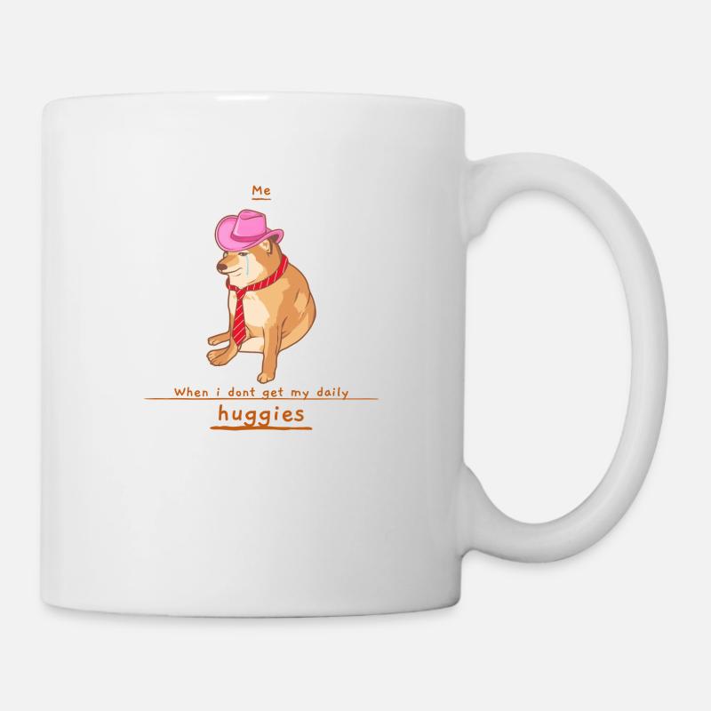 Brauche Umarmungen! - Tasse - Weiß
