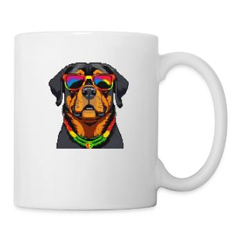 Rastafari Dog - Mug - white - Right