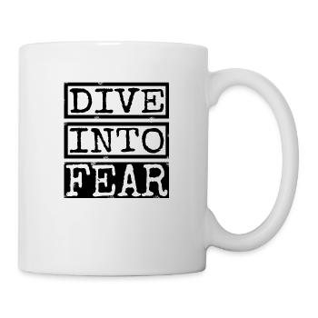 sayings courage quotes humor cultivating courage - Tasse - Weiß - Rechts