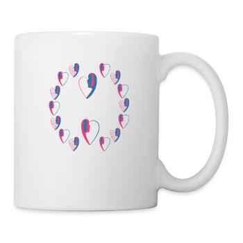 La parade amoureuse . - Mug blanc - blanc - Droite