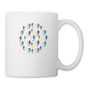 Rosace d'amour . - Mug blanc - blanc - Droite