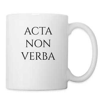 Acta Non Verba - Mug - white - Right
