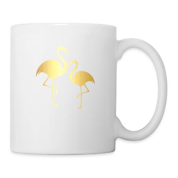 Flamingo doré - Mug blanc - blanc - Droite