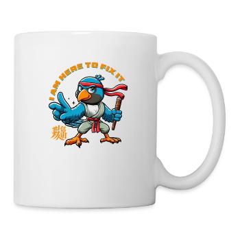 KUNG FU BIRD - I am here to fix it - Tasse - Weiß - Rechts