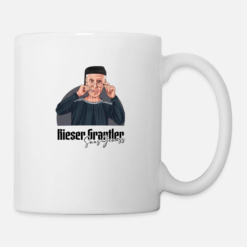 Rieser Grantler // Illustration - Mug blanc - blanc