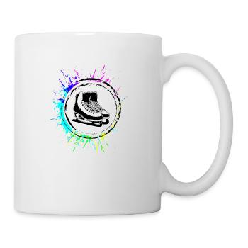 Symbole de patinage sur glace - Mug blanc - blanc - Droite