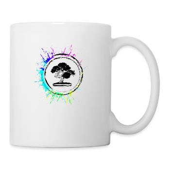 Bonsai icon Symbol - Tasse - Weiß - Rechts
