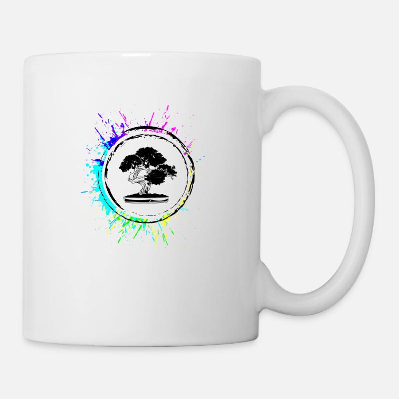 Bonsai icon Symbol - Mug - white