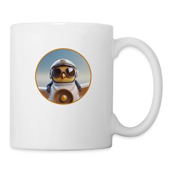 Kleines Pilotenküken - Tasse - Weiß - Rechts