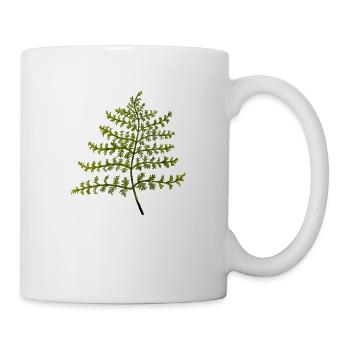 Japanischer Farn - Tasse - Weiß - Rechts
