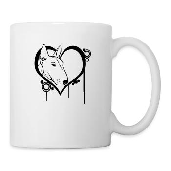 Bull Terrier dans l’âme - Mug blanc - blanc - Droite