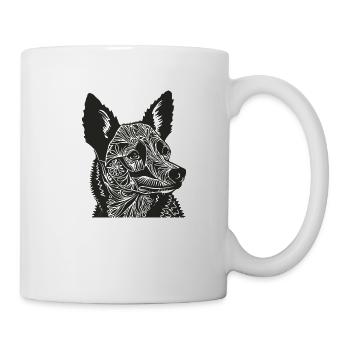 Dog Pet Barking Bello Puppy Dog Dog Snout - Mug - white - Right
