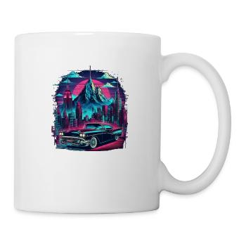 Vintage American and Sports Car - Mug - white - Right