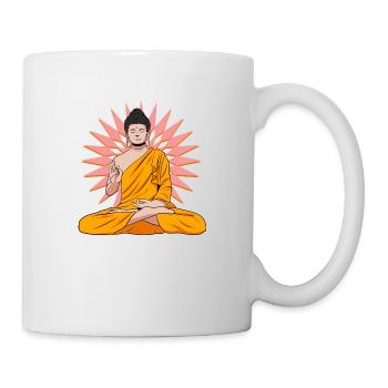 Buddha Monk Namaste Buddhism I Gift - Mug - white - Right