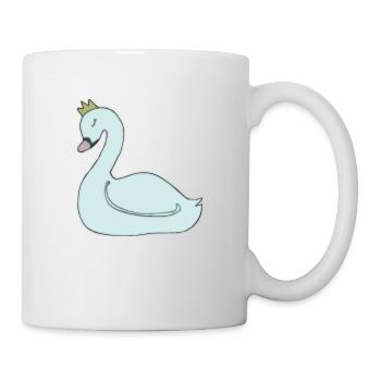 Swan light blue - Mug - white - Right