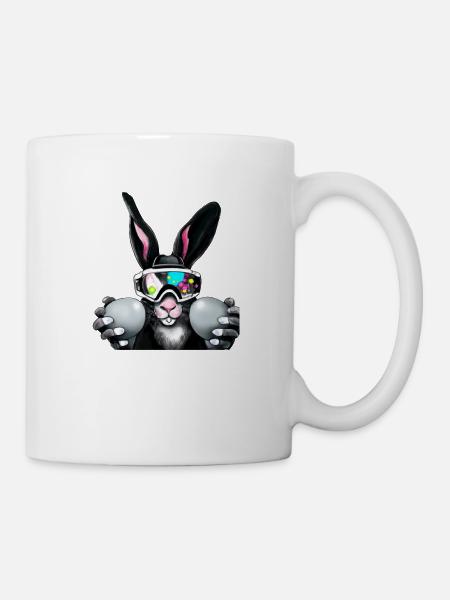 Oster Hase_05 - Tasse - Weiß