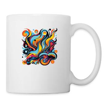 Die Poesie der Farben im Fluss - Tasse - Weiß - Rechts