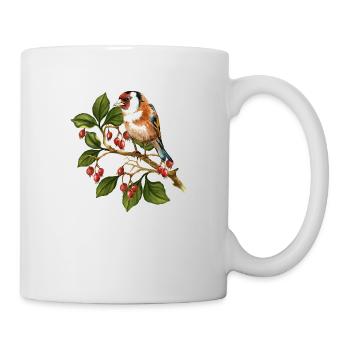 Oiseau coloré - Mug blanc - blanc - Droite