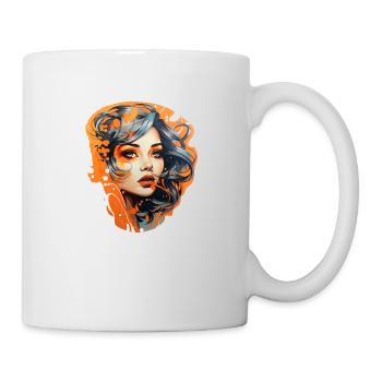 Fussballfan oranije 50er Jahre - Tasse - Weiß - Rechts