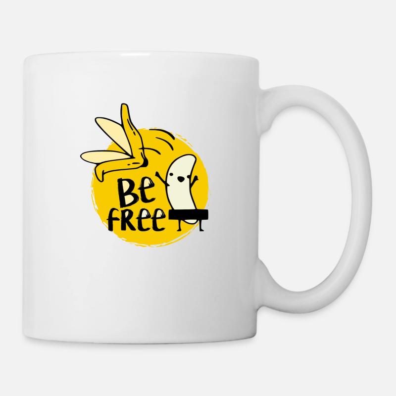 Drôle de banane be free - Mug blanc - blanc