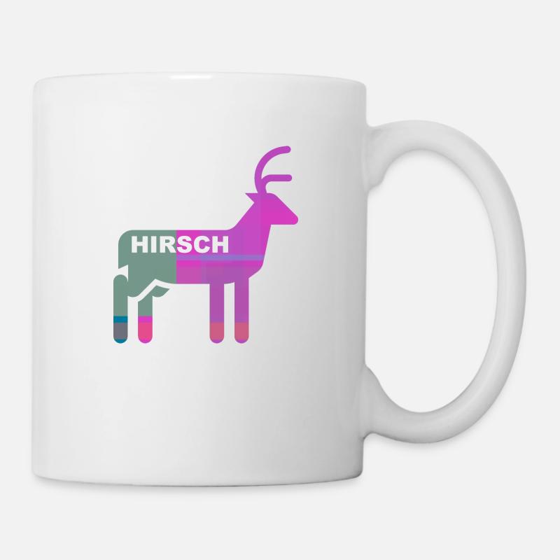 Hirsch - Tasse - Weiß