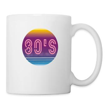 Les années 80 - Mug blanc - blanc - Droite
