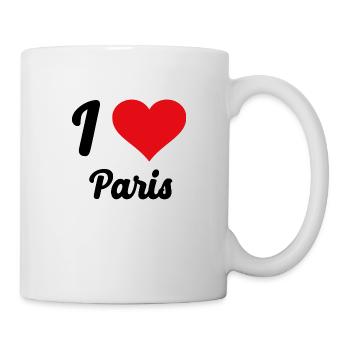 I Love Paris - Tasse - Weiß - Rechts