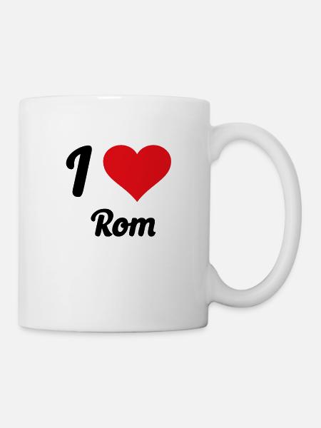 I Love Rom - Tasse - Weiß