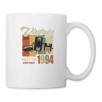 1994 Geschenk 1994 Vintage Retro Jubiläum Geschenk - Tasse - Weiß - Rechts