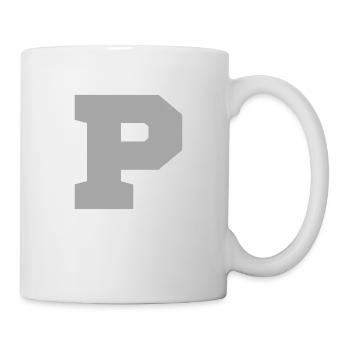 Buchstabe p sport - Tasse - Weiß - Rechts