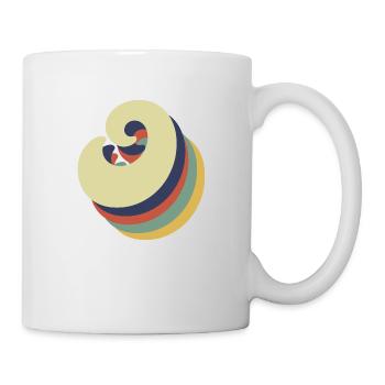Buchstabe o retro - Tasse - Weiß - Rechts