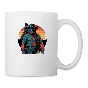 Cowboy-Figur mit Western-Twist - Tasse - Weiß - Rechts