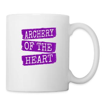 archery gift archery practice awesome true love - Tasse - Weiß - Rechts
