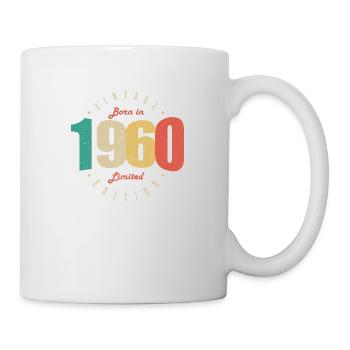 1960 Vintage Anniversaire Rétro Cadeau 1960 - Mug blanc - blanc - Droite