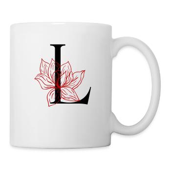 Lettre L initiale - Mug blanc - blanc - Droite