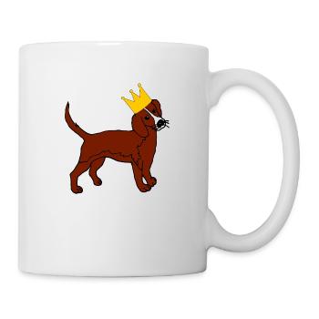 Roi Chien Maître Maître De la Couronne - Mug blanc - blanc - Droite
