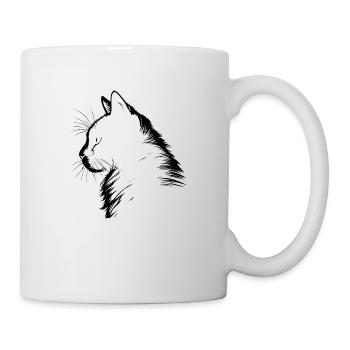 Cat, Cat Motif - Mug - white - Right