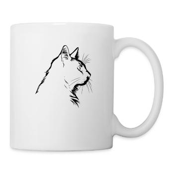 Chat, Motif De Chat - Mug blanc - blanc - Droite