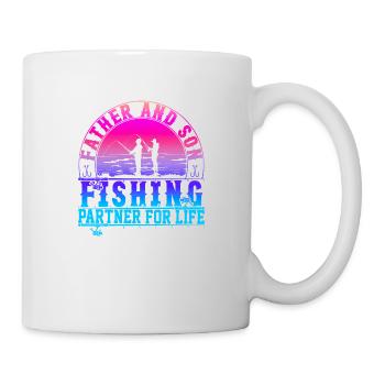 fisch, fisch, angeln, see, meer, angeln, fauna, exotisch - Tasse - Weiß - Rechts