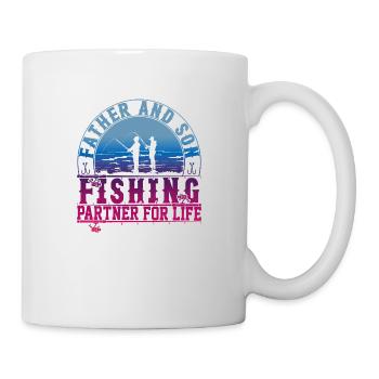 fisch, fisch, angeln, see, meer, angeln, fauna, exotisch - Tasse - Weiß - Rechts