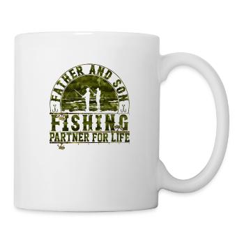 fisch, fisch, angeln, see, meer, angeln, fauna, exotisch - Tasse - Weiß - Rechts