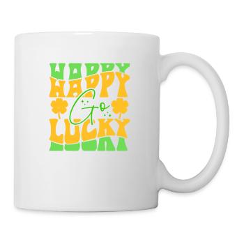 Happy Go Lucky St patricks Day - Mug - white - Right