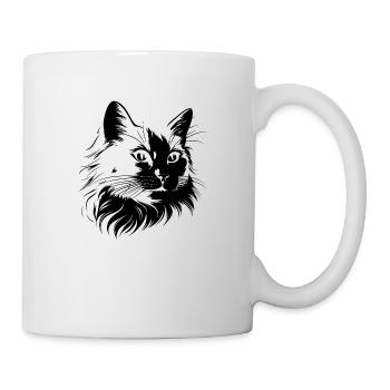 Cat, Cat Motif - Mug - white - Right