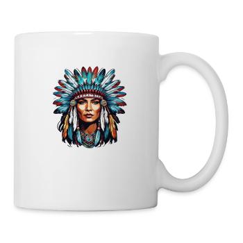 Indian- Native American - USA - Mug - white - Right
