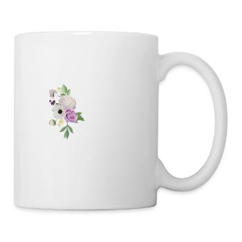 Purple floral letter c - Mug - white - Right