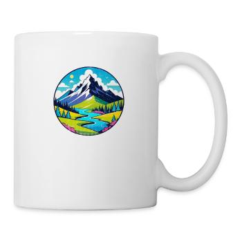 Mountain Nature Hiking Climbing Lake - Mug - white - Right